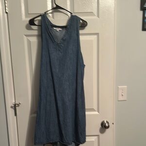 Sleeveless Denim Dress